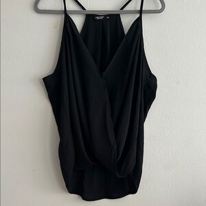 SHEIN Black Draped Camisole Top